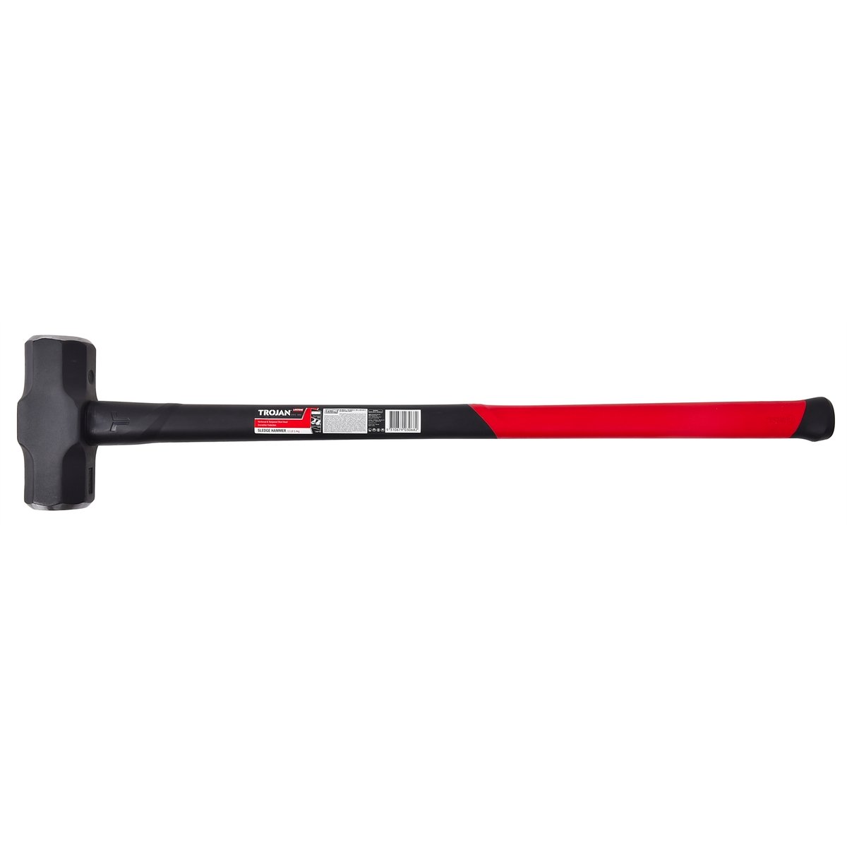 Trojan 12lb Fibreglass Sledge Hammer - 6.72kg - Red and Black - SuperSaverAU - view 4