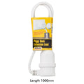 Arlec 1m White Piggyback Extension Lead 240V 10A PEL1