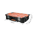 Tactix Heavy Duty Modular Tool Organiser Crate with Carry Handles