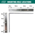 Carinya Angle Bracket - 250 x 200mm - Zinc Plated - Heavy Duty - SuperSaverAU - view 5