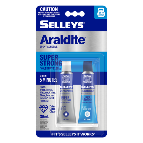 Selleys Araldite Super Strong Epoxy Adhesive 35ml - Fast Setting - Clear - SuperSaverAU - view 1