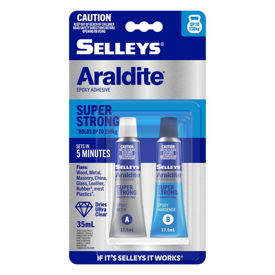 Selleys Araldite Super Strong Epoxy Adhesive 35ml - Fast Setting - Clear - SuperSaverAU - view 1