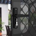 Rolltrak Black Keyed Hinged Screen Door Lock 50mm Alloy Security - SuperSaverAU - view 3