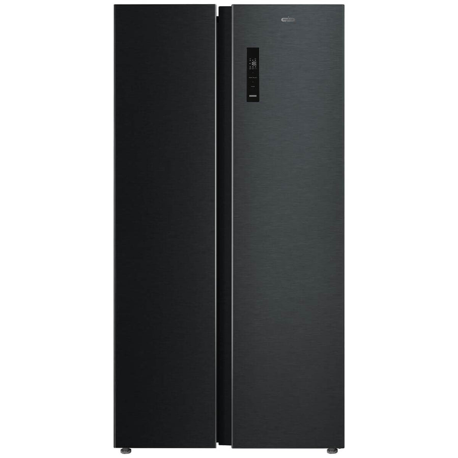 Mykin 555L Side by Side Fridge Freezer - Grey with Door Open Alarm and Adjustable Shelves - MSBS548G