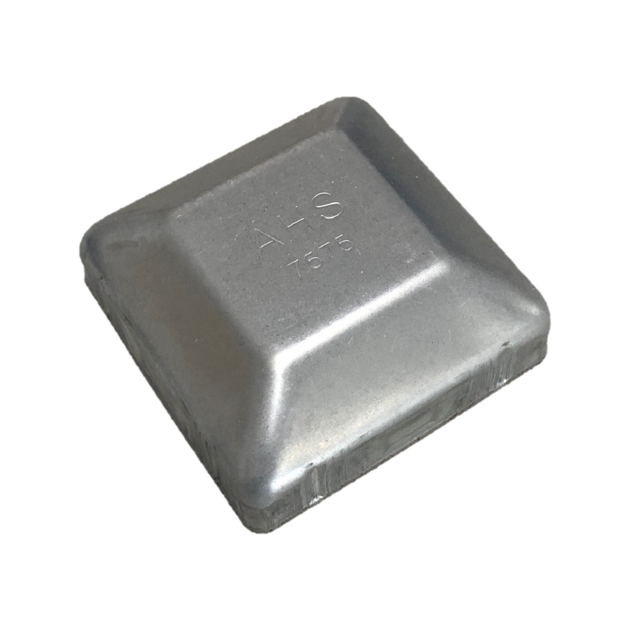 Australian Handyman Supplies 75mm Galvanised Steel Fence Post Cap - SuperSaverAU - view 1