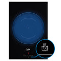 Beko 60cm Induction Cooktop - Black Glass, IndyFlex Zone, Direct Access Control, Booster - BCT601IGN