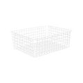 Flexi Storage Wire Basket 185mm White Steel Medium Ventilated - SuperSaverAU - view 1