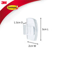 Command Clear Adhesive Round Cord Clips - 4 Pack, Cable Management