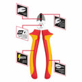 Trojan 160mm Vde Side Cutting Plier - Chrome Vanadium Steel - Red Yellow - SuperSaverAU - view 3