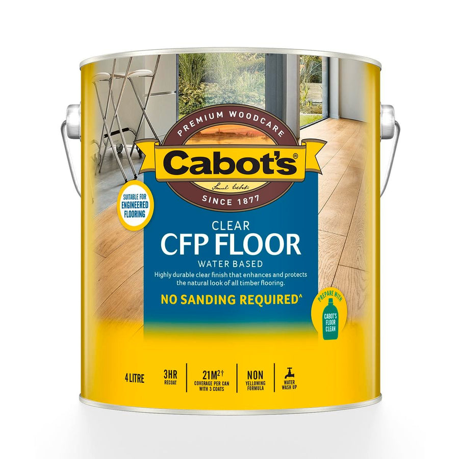 Cabot S 4L Water Based Matt CFP Floor - Durable Polyurethane Finish - SuperSaverAU - view 1