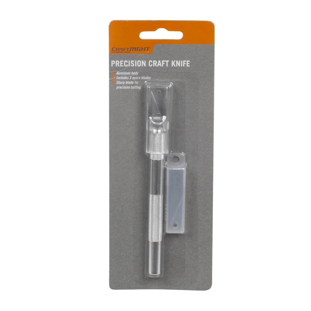 Craftright Precision Craft Knife - 185mm - Aluminium - 2 Blades - SuperSaverAU - view 2