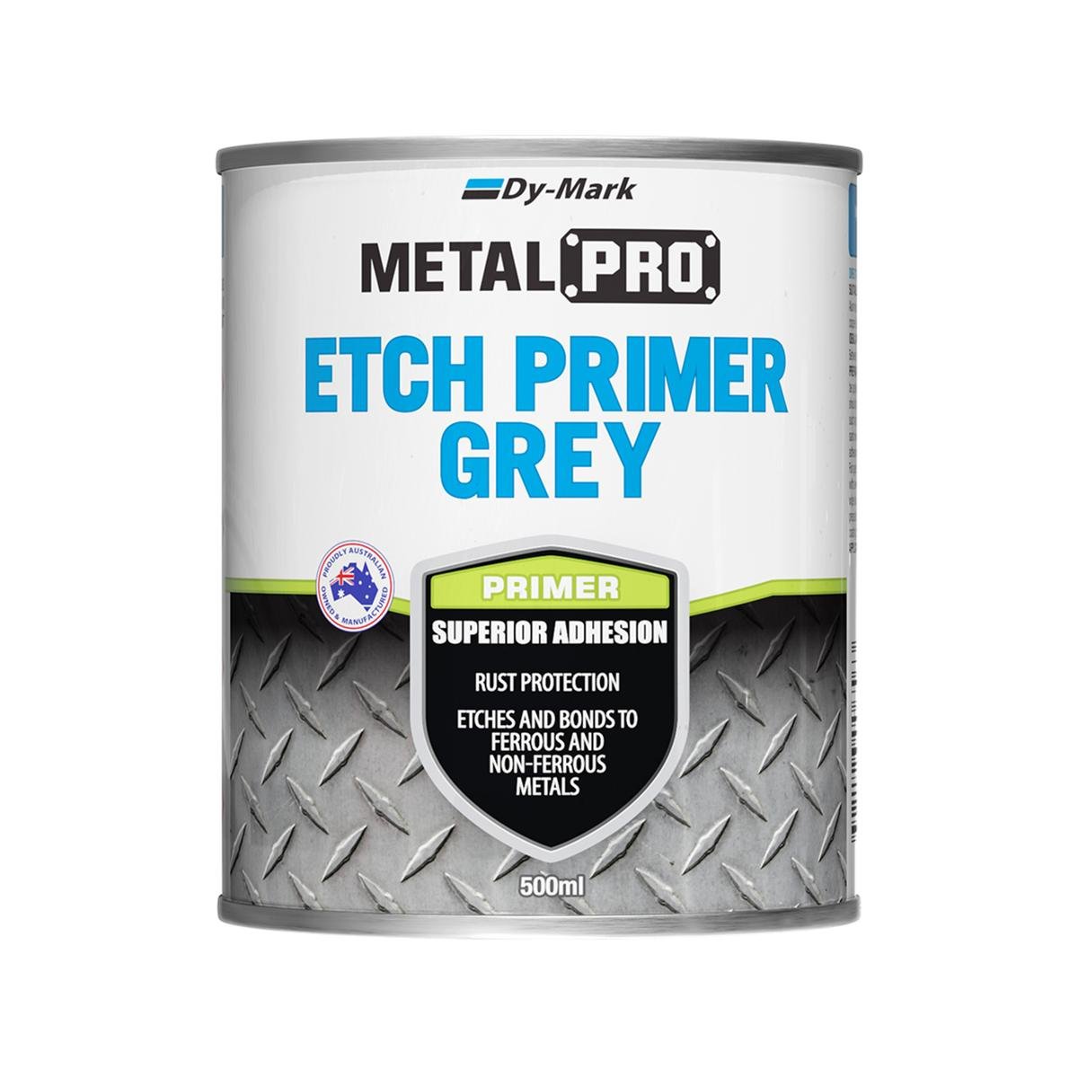 Dy-Mark 500ml Grey Metalpro Etch Primer - Paint - Fast Dry - Rust Protection - SuperSaverAU - view 1
