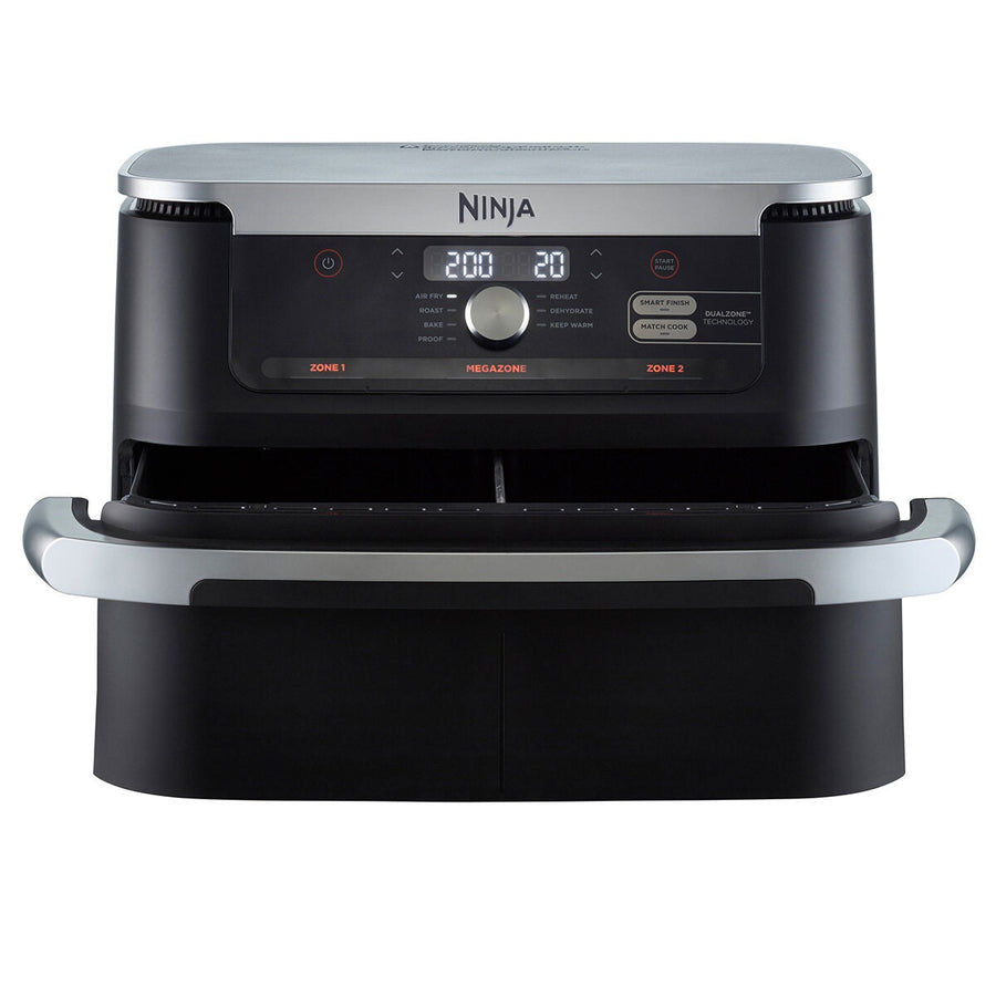 Ninja FlexDrawer Air Fryer 10.4L - Black - DualZone Technology, Proof to Bake, Zone Divider - AF500
