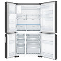 Westinghouse 609L Quad Door Fridge - Matte Black, Door Ice and Water Dispenser, FlexSpace - WQE6170BB