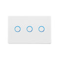 Deta Touch Activated Triple Gang Light Switch - 77mm x 30mm x 110mm - White - SuperSaverAU - view 1