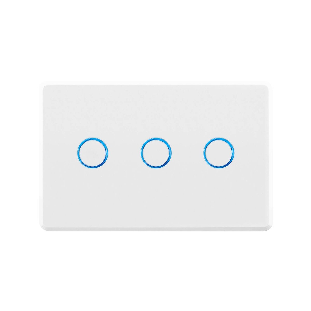 Deta Touch Activated Triple Gang Light Switch - 77mm x 30mm x 110mm - White - SuperSaverAU - view 1