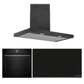 Bosch 60cm built-in oven, 90cm induction cooktop and 90cm canopy rangehood pack - BSHCOOKPACK4
