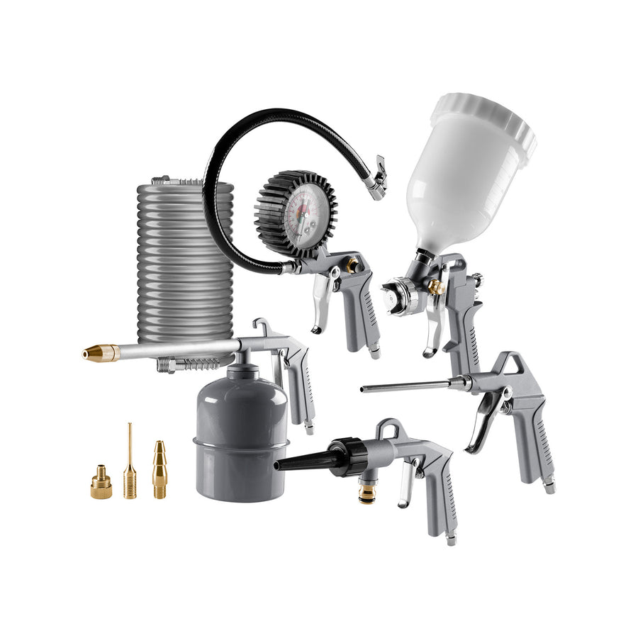 Ozito 9 Piece Air Tool and Accessories Kit