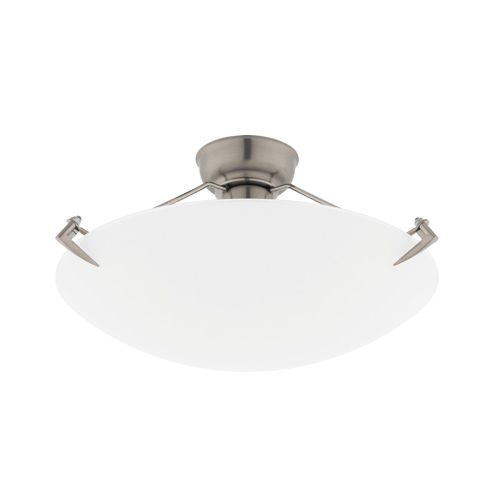 Luce Bella DIY Glass Oyster Ceiling Light, 30cm, Frosted, E27/B22 60W ACL210