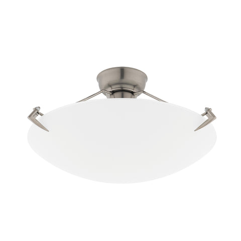 Luce Bella DIY Glass Oyster Ceiling Light, 30cm, Frosted, E27/B22 60W ACL210