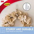 Command Medium Clear Adhesive Wall Hooks - 2 Pack, Damage-Free