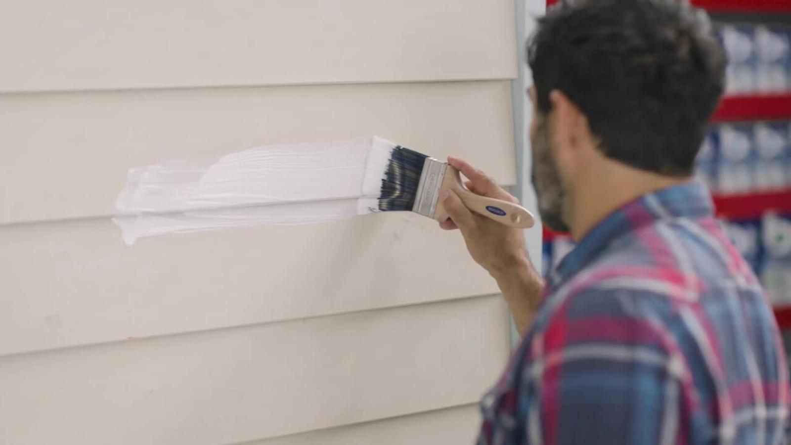 British Paints 1L White Low Sheen Exterior Paint and Prime UV Resistant