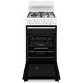 Westinghouse 54cm Freestanding Gas Stove - White, Wok Burner, Fan Bake Oven, 60 Minute Timer - WLG512WCH