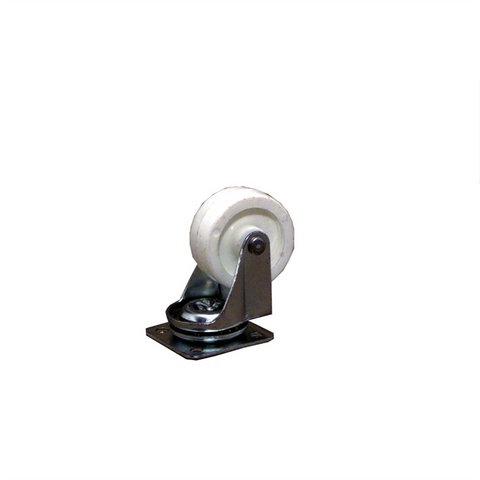 Move It 40mm White Plastic Heavy Duty Swivel Castor - Durable - Low Maintenance - Smooth Rolling - SuperSaverAU - view 1