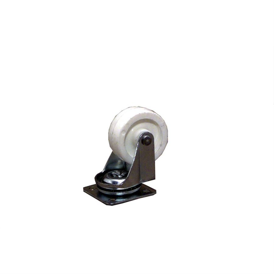Move It 40mm White Plastic Heavy Duty Swivel Castor - Durable - Low Maintenance - Smooth Rolling - SuperSaverAU - view 1