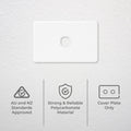 DETA X6 One Gang Grid Plate - 1 Gang - Polycarbonate - Modern Design - SuperSaverAU - view 2