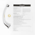 Shaw Mason Chrome Swivel Cast Sink Spout 9L/min - Brass - WELS 3 Star - SuperSaverAU - view 3