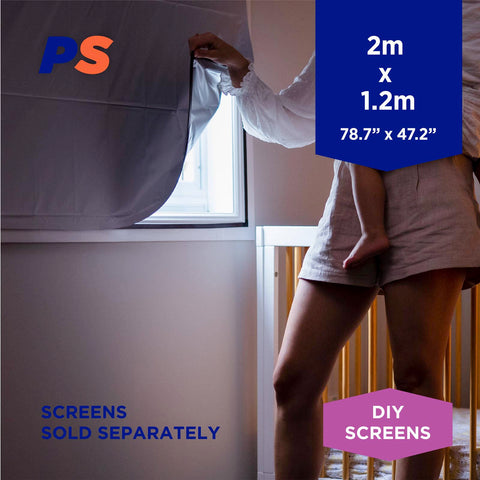 Permastik 2 x 1.2m Silver Polyester Blockout Screen Material