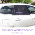 Perma Child Safety Travel Safety Kit - 3 Piece Set - Sunshades, Mirror, Sign - 120cm x 60cm - SuperSaverAU - view 3