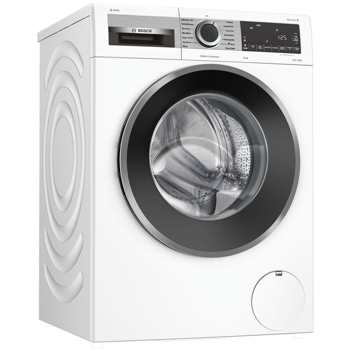 Bosch Series 8 9kg Front Load Washing Machine - i-DOS Automatic Dosing, 5 Star Energy, AntiStain - WGG244A1AU
