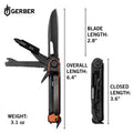 Gerber Armbar Trade 8-in-1 Multi Tool with Knife, Driver & Pry Bar
