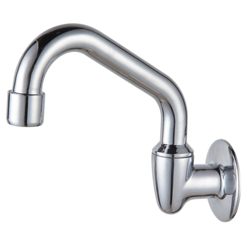 Shaw Mason Chrome Swivel Tube Wall Spout 120mm Brass 3 Star 9L Min - SuperSaverAU - view 1
