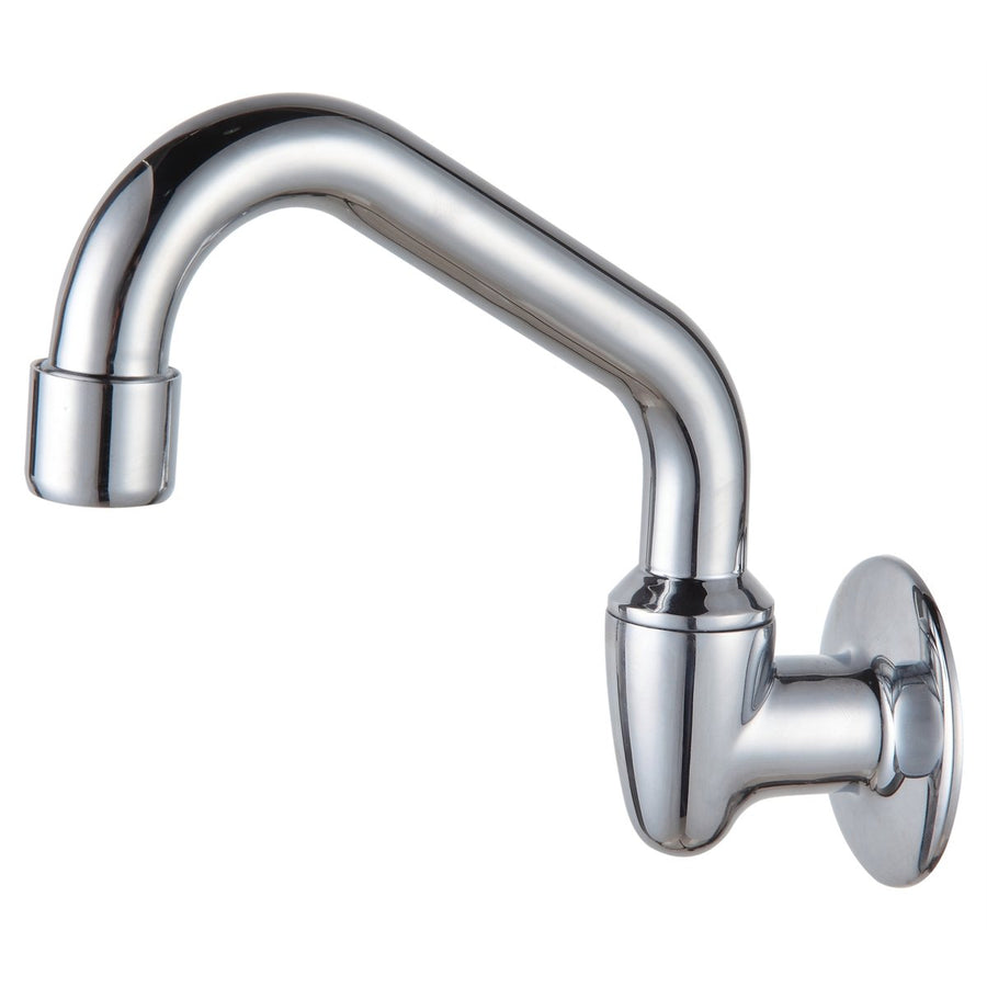 Shaw Mason Chrome Swivel Tube Wall Spout 120mm Brass 3 Star 9L Min - SuperSaverAU - view 1