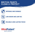 British Paints 4L Yellow Low Sheen Interior Paint - Wipeable Finish - Low Odour - SuperSaverAU - view 2