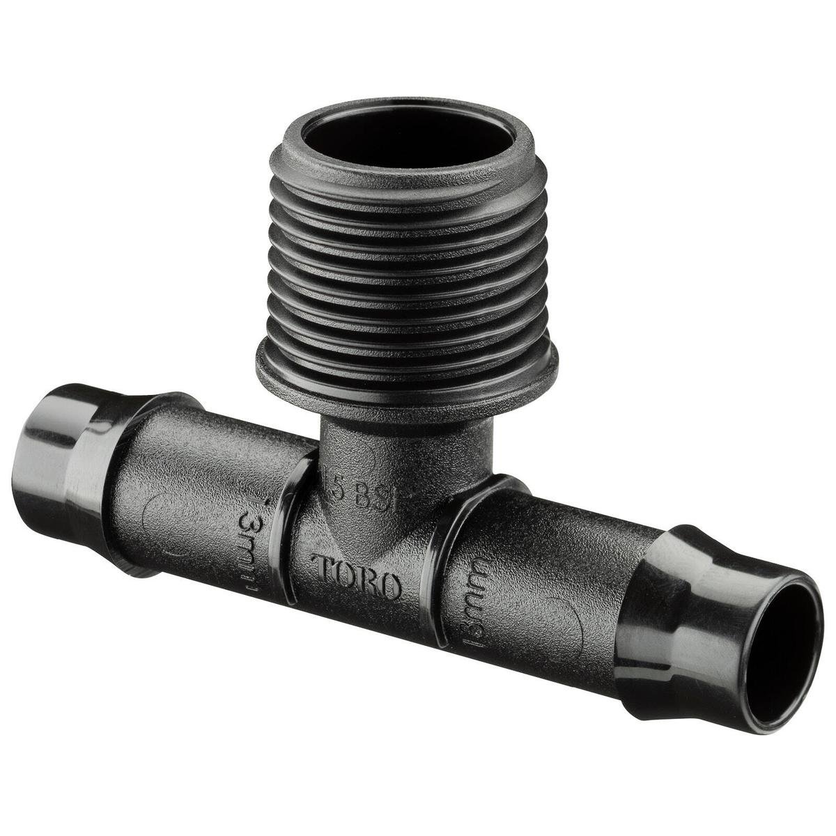 Toro Barbed Male Threaded Tee 13mm x 15mm Polypropylene Durable - SuperSaverAU - view 1