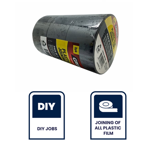 GRUNT 48mm x 30m Builders Film Joining Tape - 3 Pack