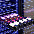 Schmick Upright Dual Zone Glass Door Wine Refrigerator - Stainless Steel - Front Venting - BD425D