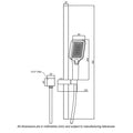 Mondella Matte Black Rococo Multifunction Rail Shower 9L/min WELS 6 Star 4 Spray