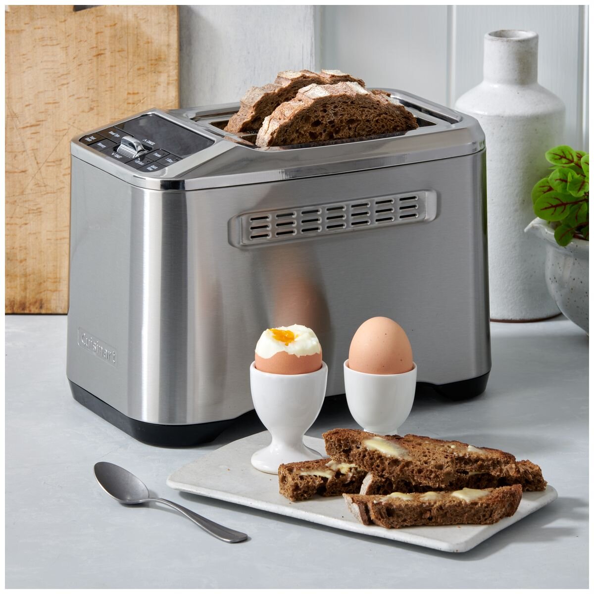 Cuisinart Signature Automated Digital 2 Slice Toaster - Stainless Steel, MemorySet, Seven Shades - CPT-520XA