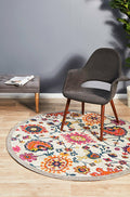 Rug Culture Babylon Large Round Rug 240x240cm - Multi-coloured Polypropylene - BLN-208-MULT-240X240