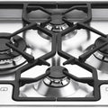 Smeg 60cm 4 Burner Gas Cooktop - Stainless Steel - Ultra-Rapid Wok Burner - Easy Clean Hob - PGA64