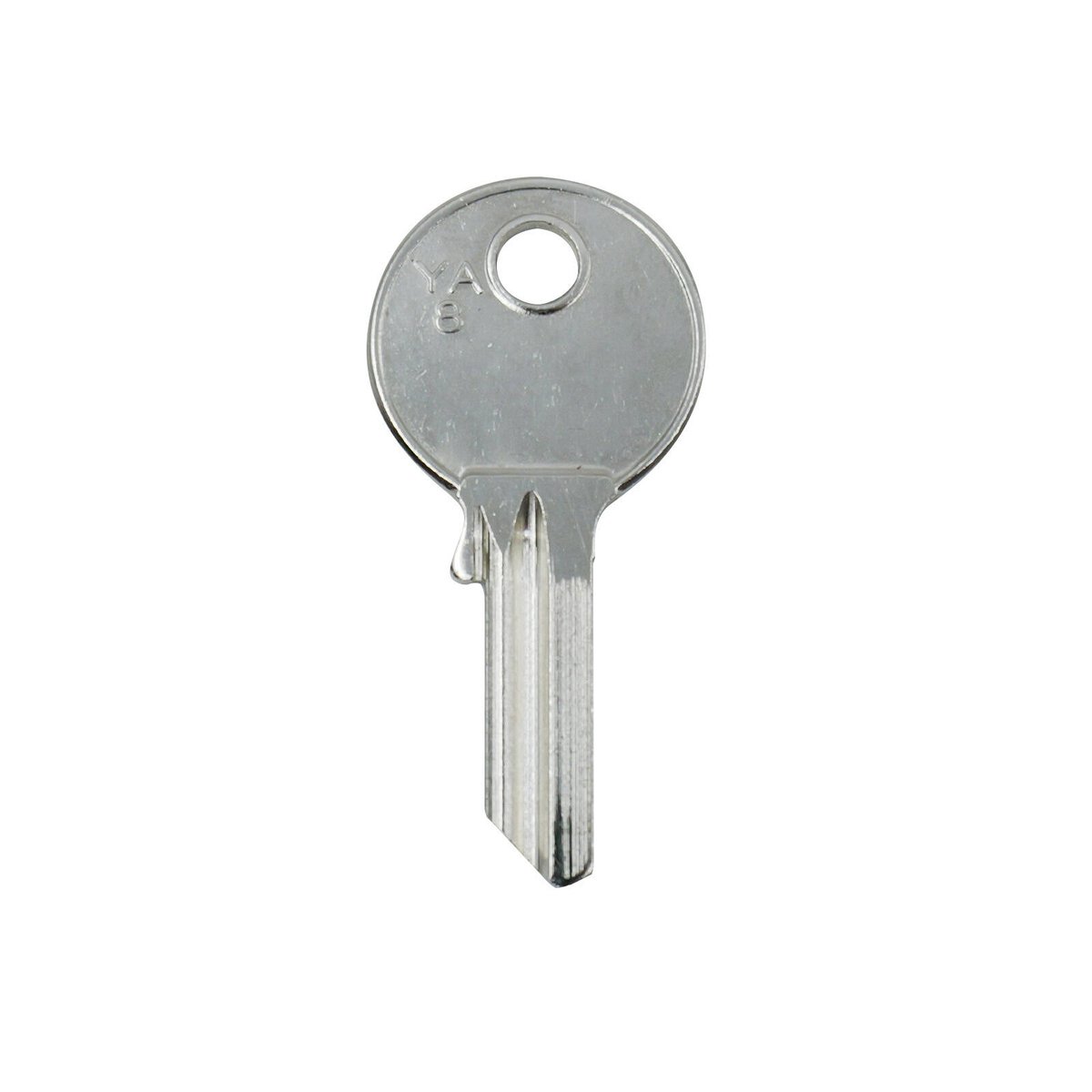 Ehi ya8 Silver Blank Key - Nickel Plated Brass - Key Cutting Solution - SuperSaverAU - view 2