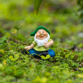 Northcote Pottery Yoga Gnome Garden Stake 6.5 x 15cm Green - Polyresin - SuperSaverAU - view 2