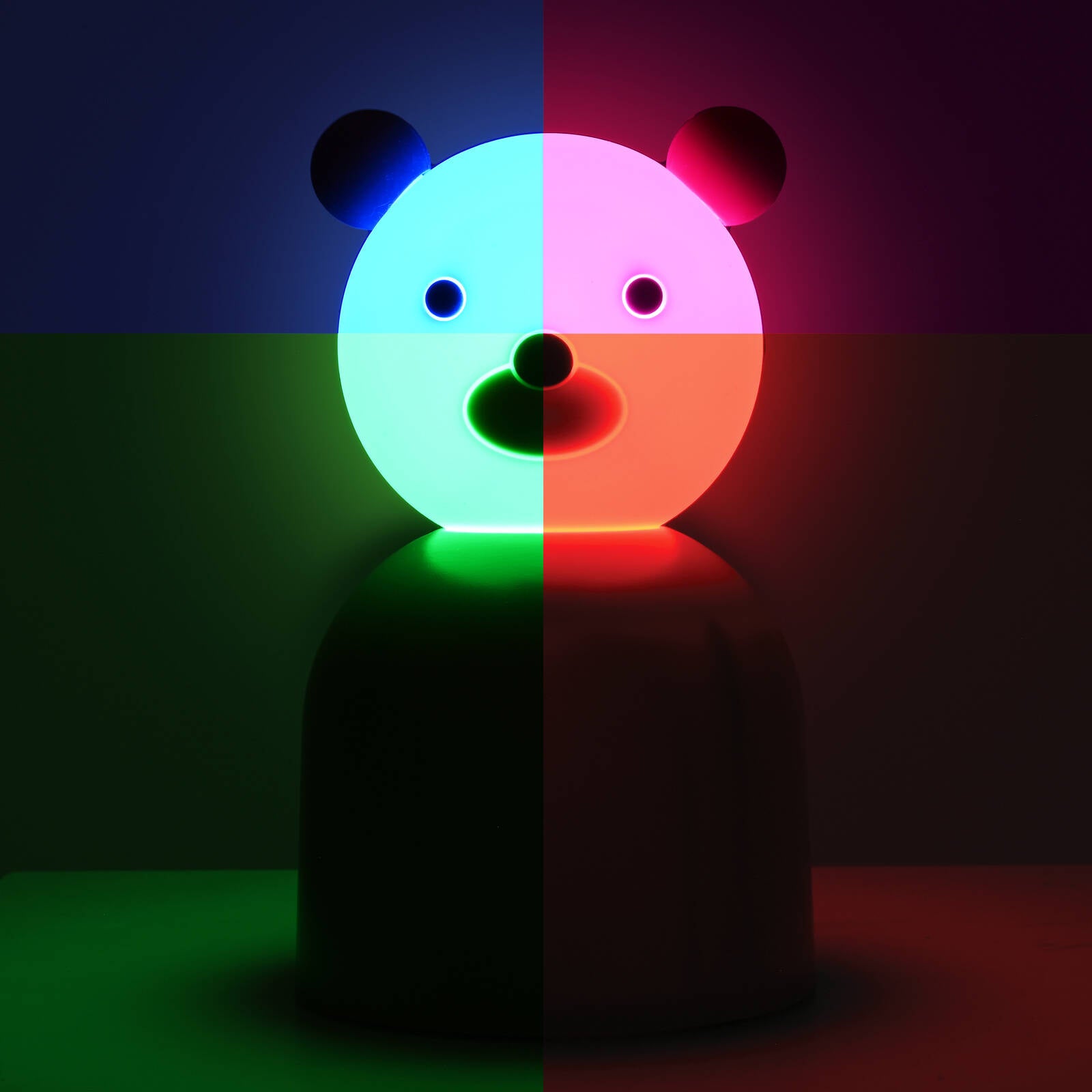 Mirabella Bear LED Colour Changing Night Light, Battery & USB Powered