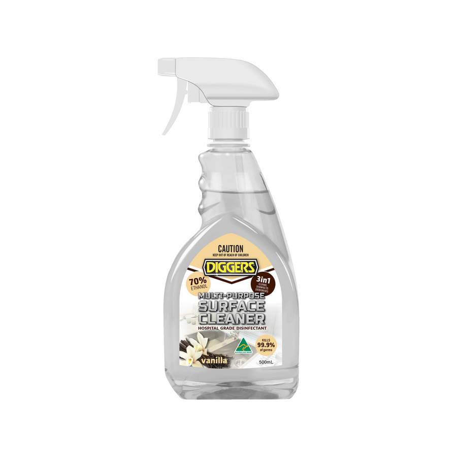 DIGGERS™ Multi-Purpose Surface Cleaner - 500ml - Vanilla - Non-Smearing - SuperSaverAU - view 1