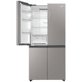 Haier 463L Quad Door Fridge - Satina Silver - 4 Star Energy Rating - Frost Free - Door Alarm - HRF530YS